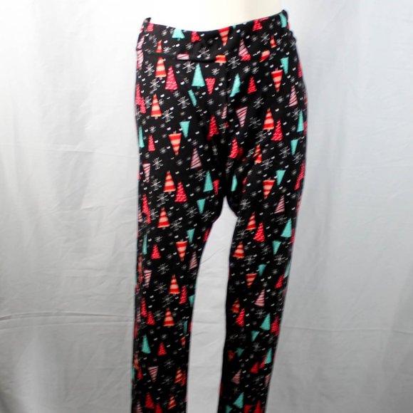 Modern Style Christmas Tree Snowflake Legging Pants Size XXL 20 - Picture 2 of 6